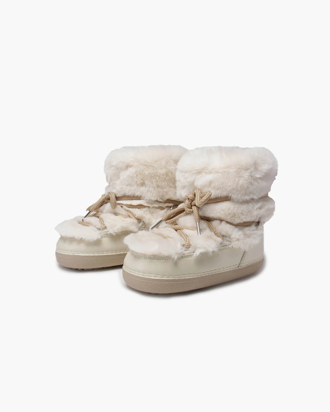 OLANE Aerwen Fluffy Fur Winter Snow Boots Beige Low36-37Women's Shoes