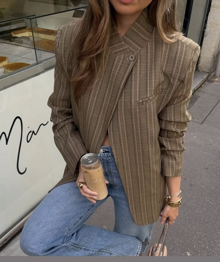 OLANE Asymmetric High Neck Blazer Coat BlackXSBlazer