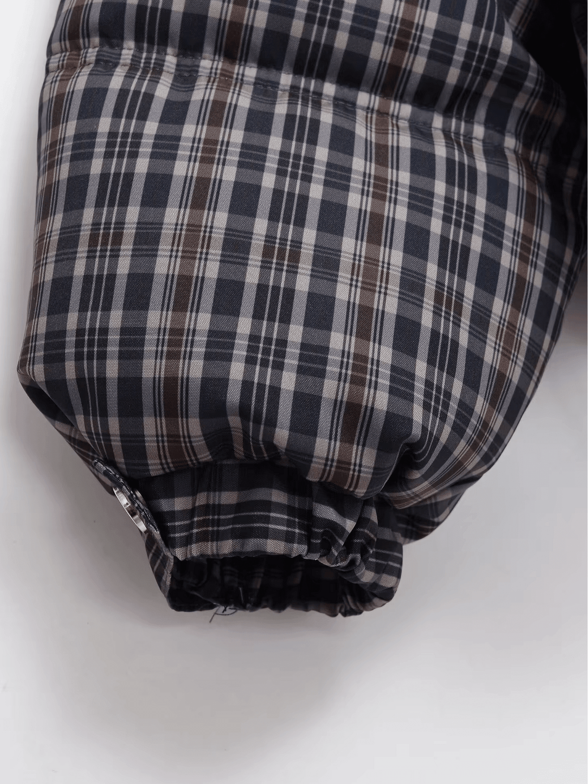 OLANE Classic Plaid High Neck Puffer Jacket LJacket