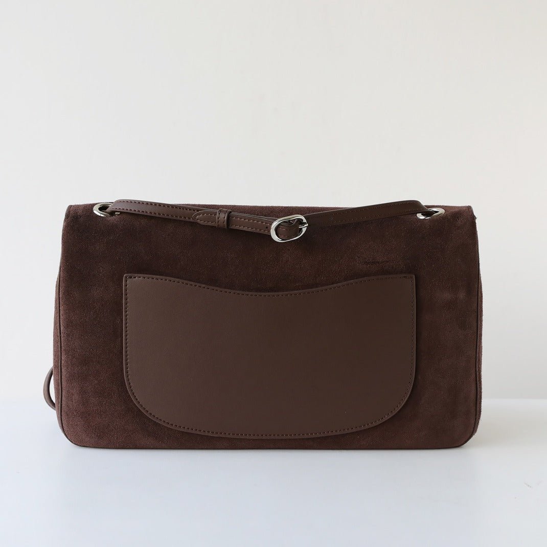 OLANE Frosted Cowhide Retro Tote Bag BrownSBag