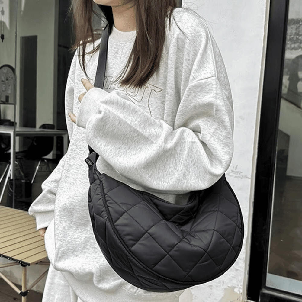 OLANE Half-Moon Crossbody Belt Bag DarkbrownBag
