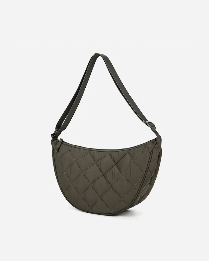OLANE Half-Moon Crossbody Belt Bag DarkbrownBag