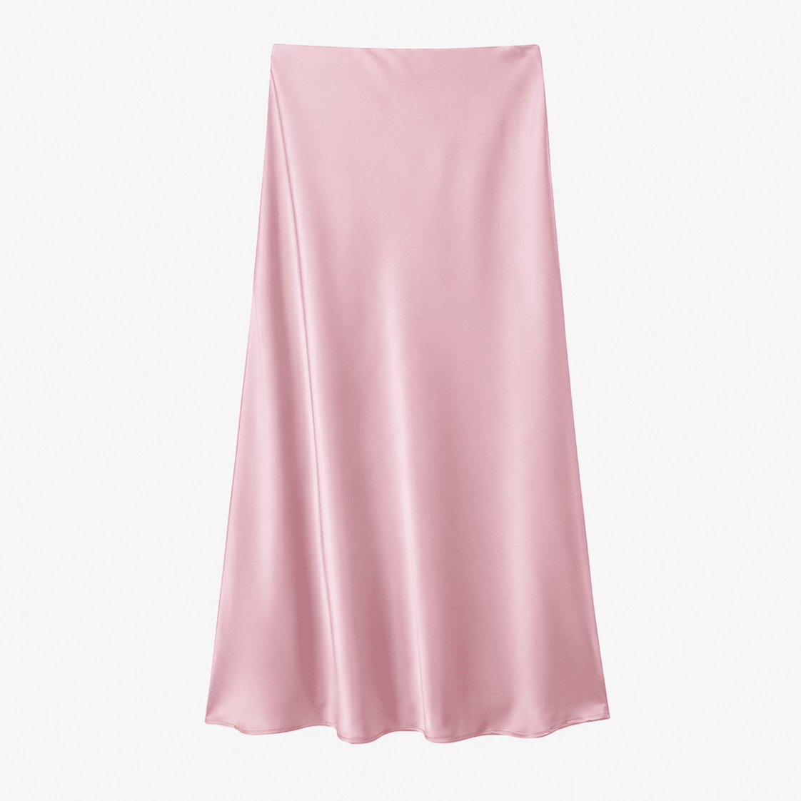 OLANE High Waist Satin Midi Skirt LavenderXSWomen's Bottoms
