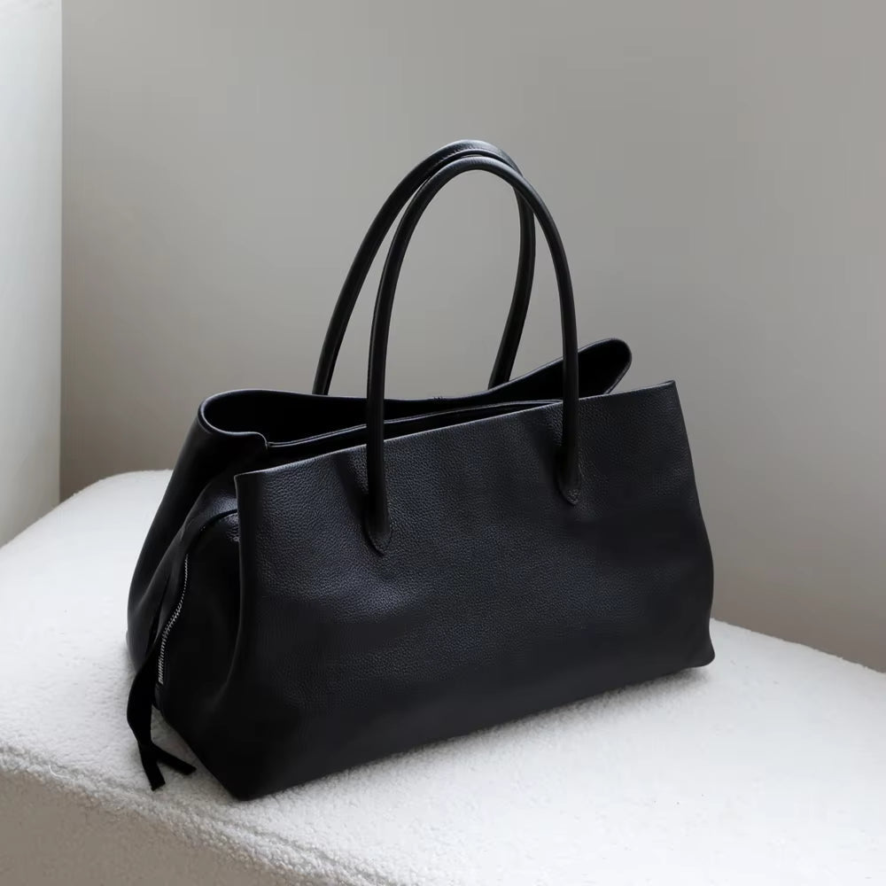 OLANE Multi-Compartment Shoulder Tote Bag BlackLarge 38x20x23 cmWomen's Handbags