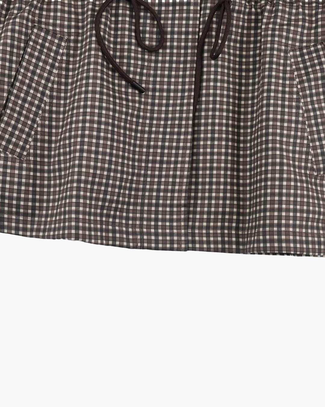 OLANE Plaid Hooded Windbreaker Jacket SWomen's Coats & Jackets