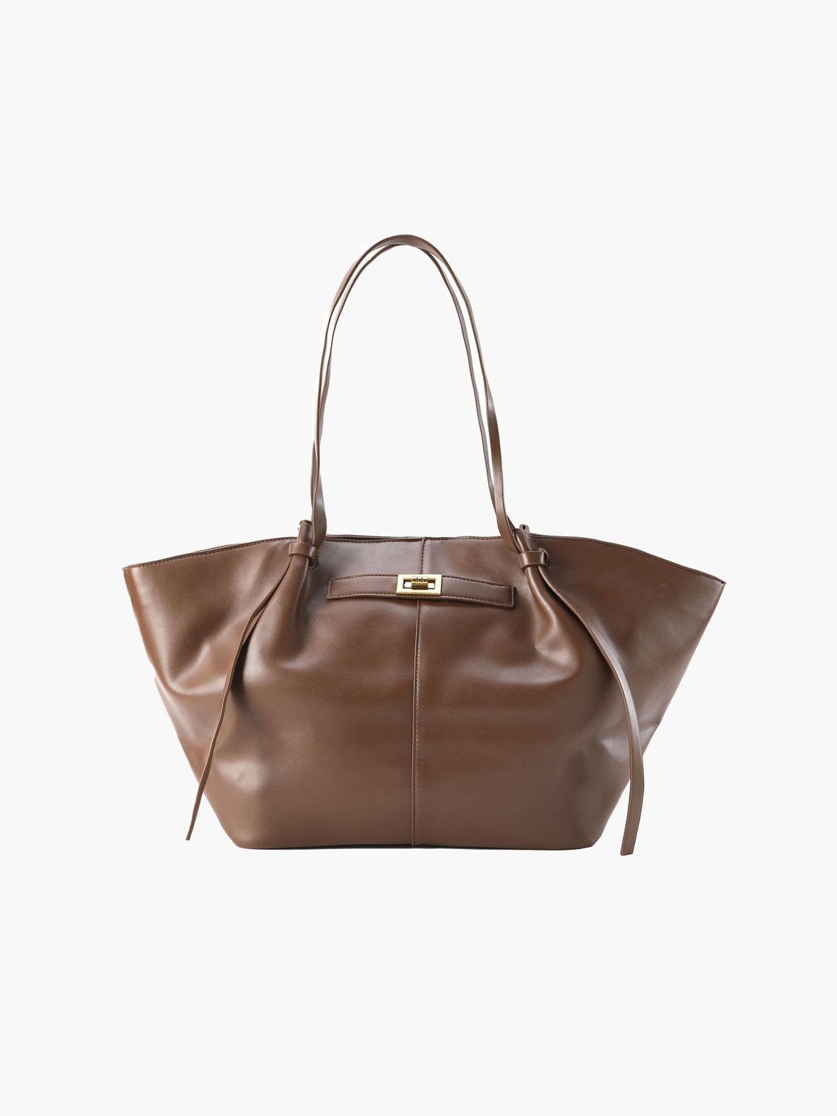 OLANE Spacious Vegan Leather Shopper Bag BlackRegularBag