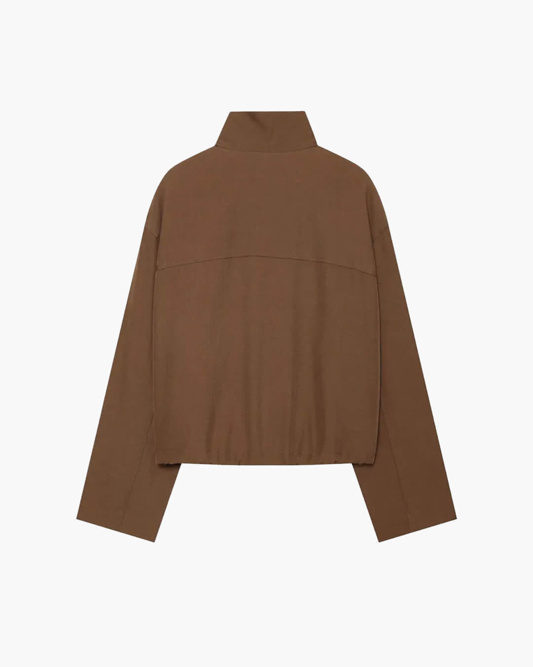 OLANE Stylish Brown Cropped Zip Jacket BrownSWomen's Coats & Jackets