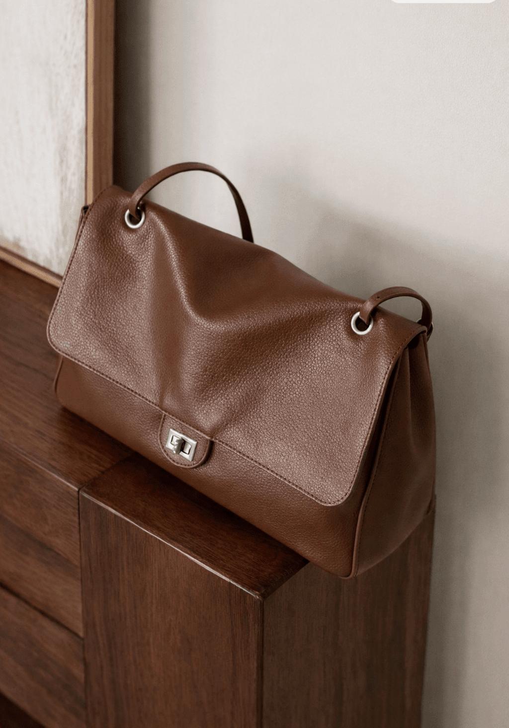 OLANE Stylish Commuting Tote Bag Light BrownBag