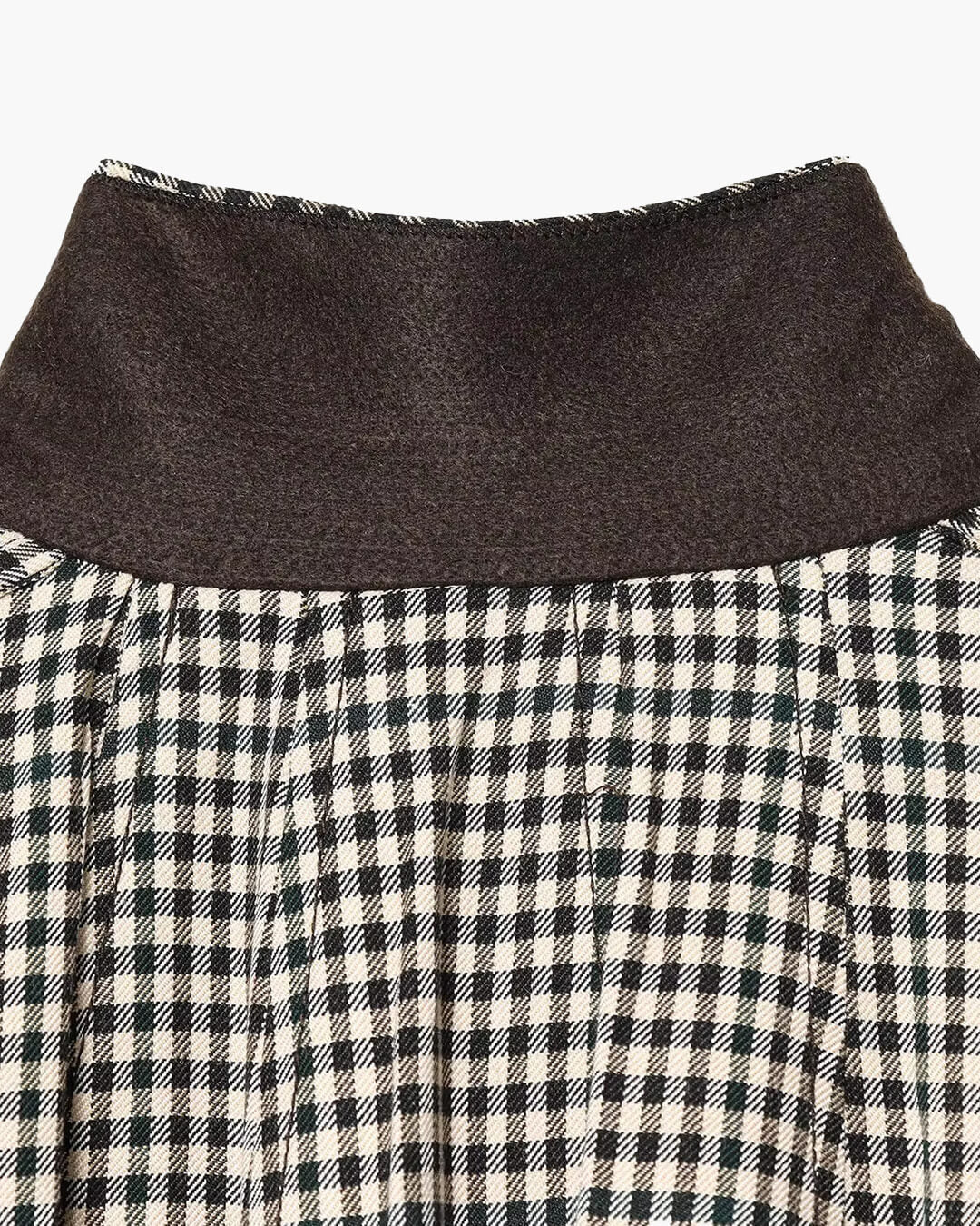 OLANE Stylish High Neck Checked Bomber Jacket LWomen's Coats & Jackets
