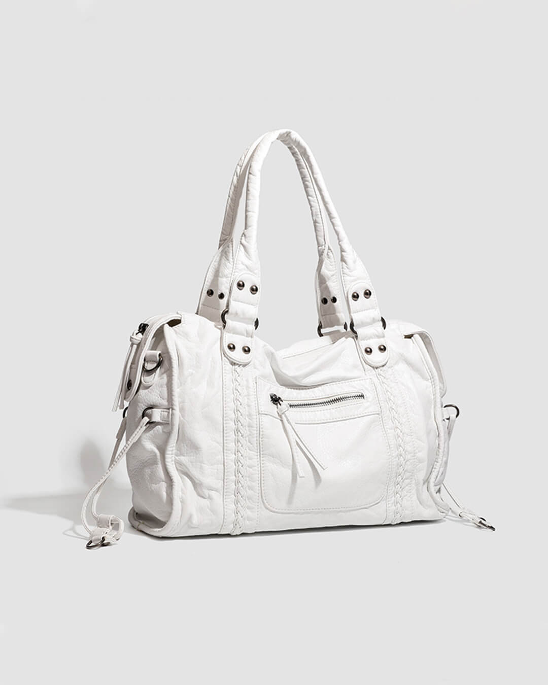 OLANE Vegan Leather Shoulder Bag BlackBag