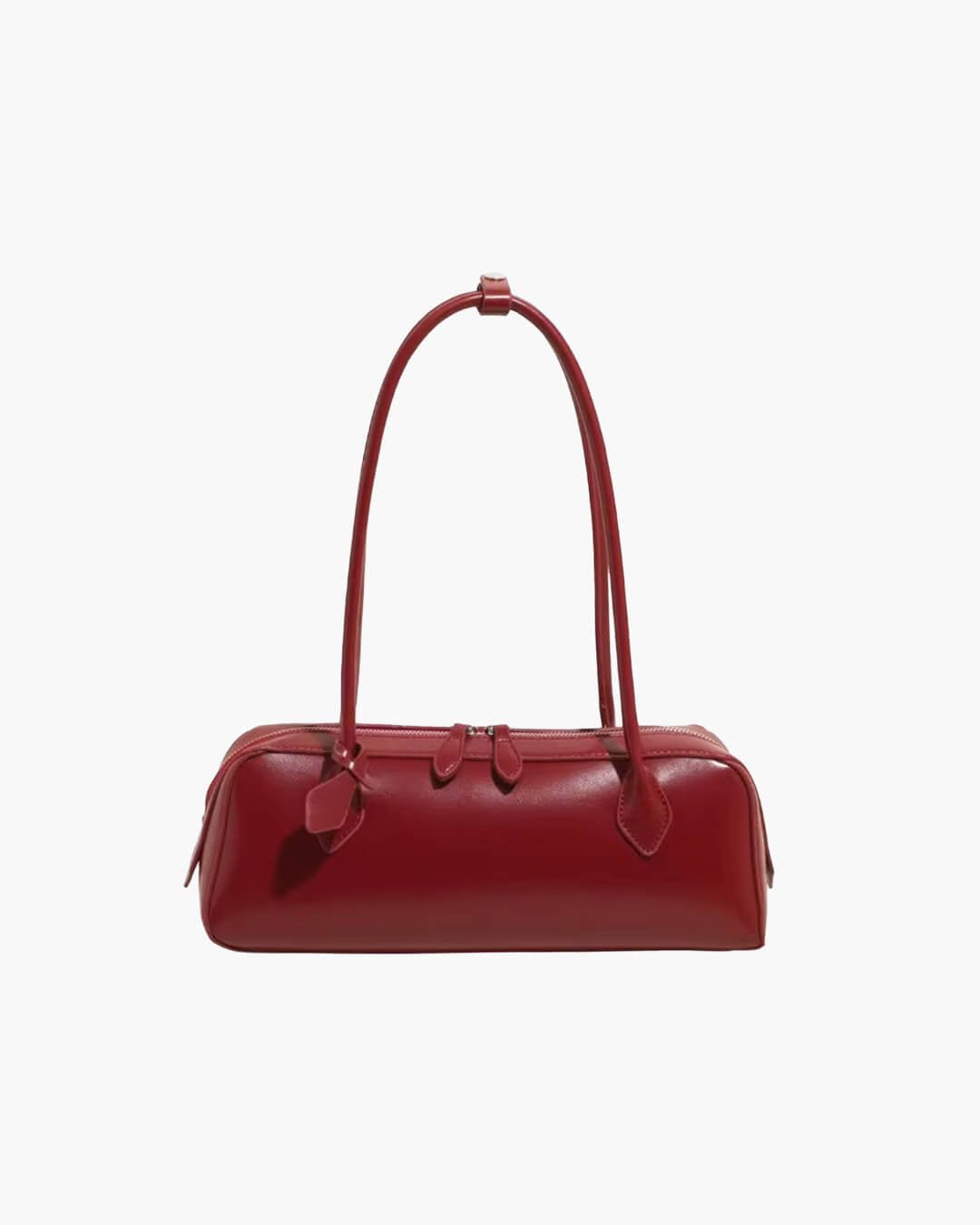 OLANE Vintage Leather Baguette Bag RedWomen's Handbags
