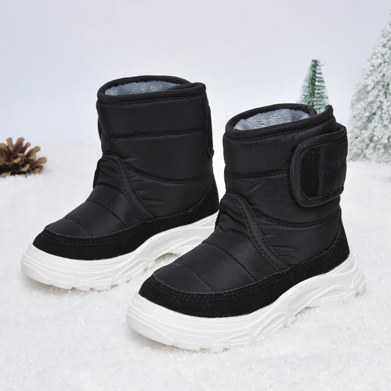 OLANE Waterproof Kids Winter Snow Boots Pink21Kids' Shoes
