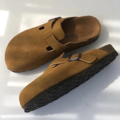 Slip-On Adjustable Buckle Clog