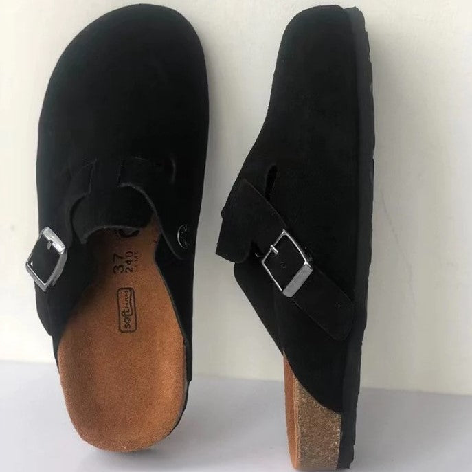 Slip-On Adjustable Buckle Clog