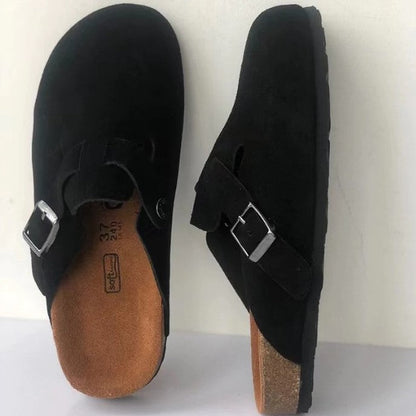 Slip-On Adjustable Buckle Clog
