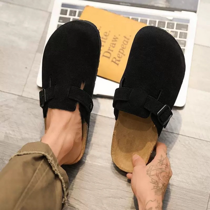 Slip-On Adjustable Buckle Clog