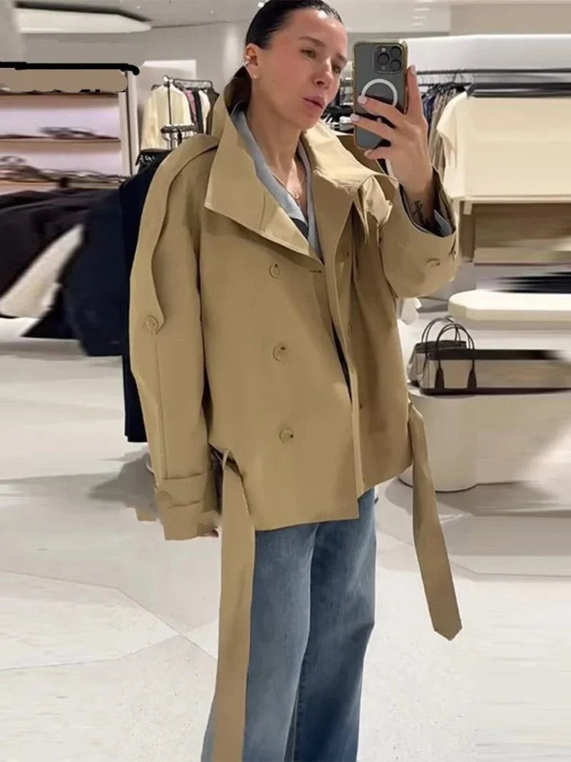High Neck Utility Trench Jacket