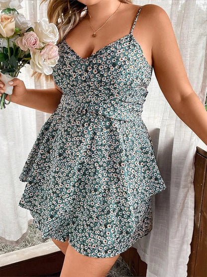 OLANE Alessia Cute Plus Size Summer Dress Green0XLWomen's Dresses