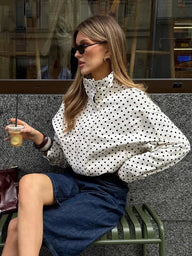 Annie Tailored Polka Dot Jacket