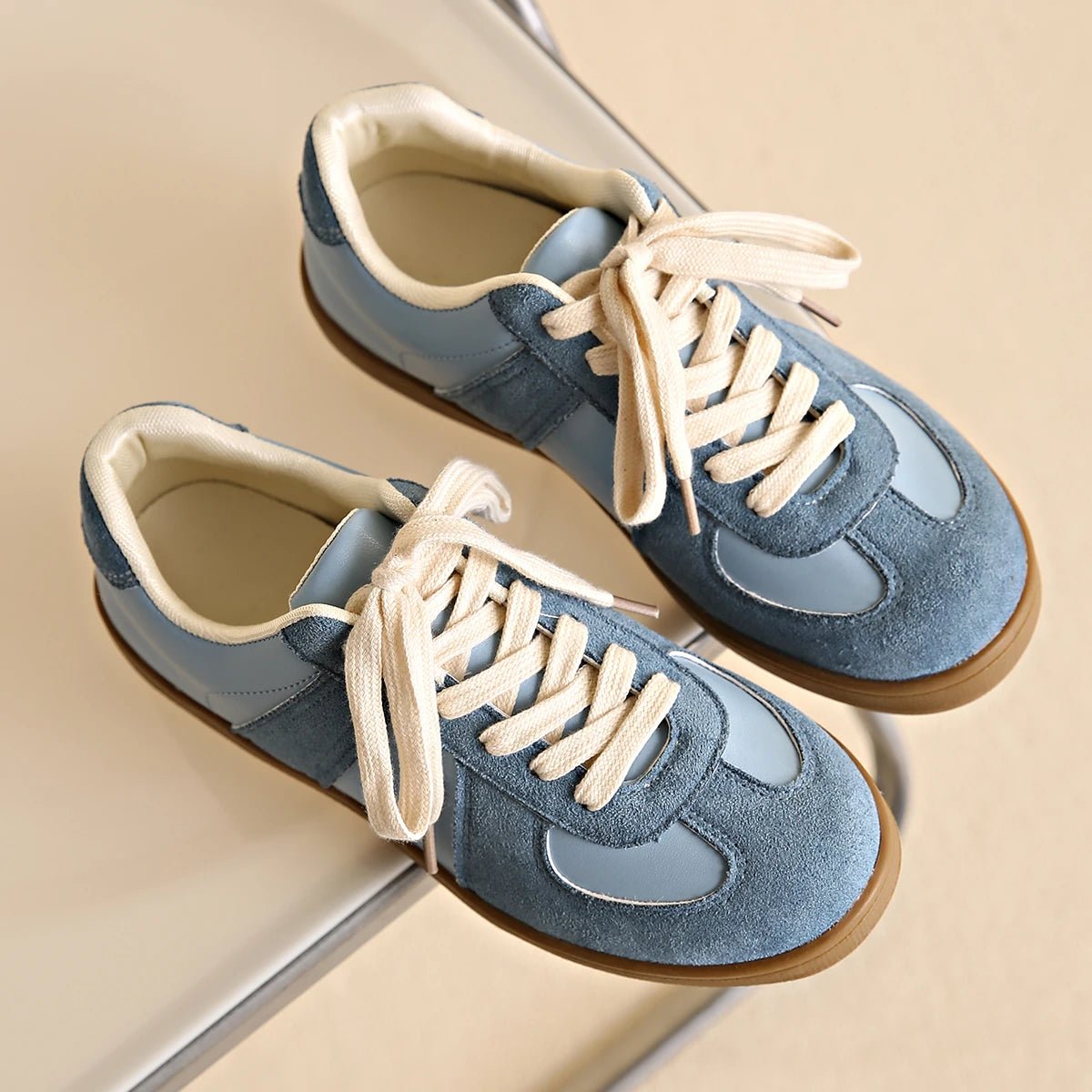 Olane Brand Classic Suede Sneakers with Details Burgundy36Sneakers