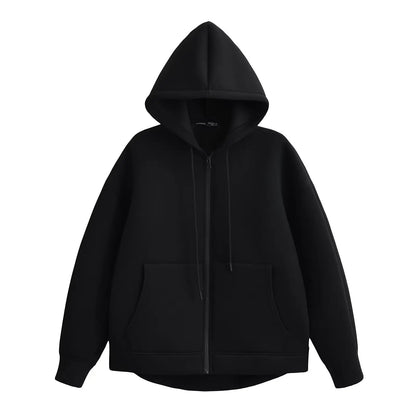 Olane Brand Cozy Hooded Jacket BlackXSWomen's Jackets
