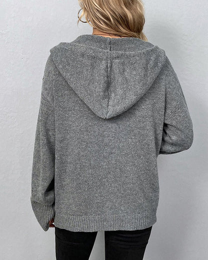 Olane Brand Hooded Cardigan Women GrayLSweaters & Cardigans