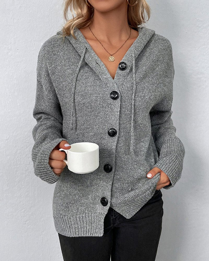 Olane Brand Hooded Cardigan Women GrayMSweaters & Cardigans