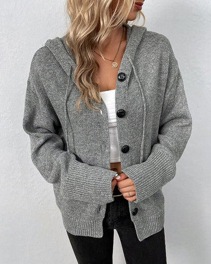 Olane Brand Hooded Cardigan Women GraySSweaters & Cardigans