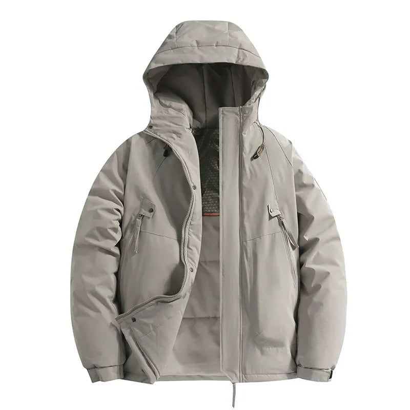 Olane Brand Insulated Hooded Winter Jacket GraySJackets
