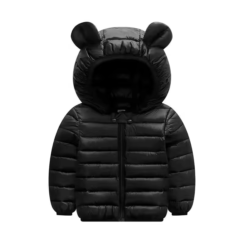 Olane Brand Kids Puffer Bear Jacket Black80 (12 months)Kids' Raincoats