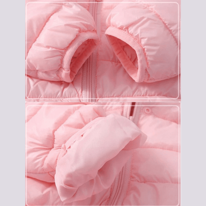 Olane Brand Kids Puffer Bear Jacket Blue with Print80 (12 months)Kids' Raincoats