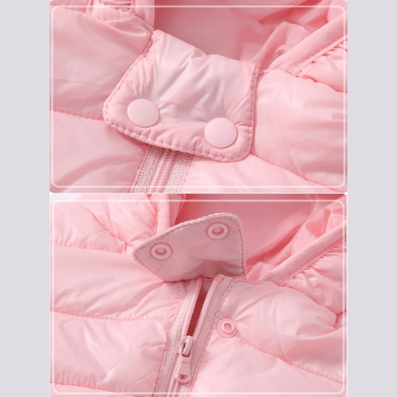 Olane Brand Kids Puffer Bear Jacket Blue with Print80 (12 months)Kids' Raincoats