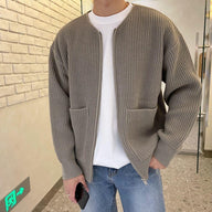 Afane Knitted Zipper Cardigan