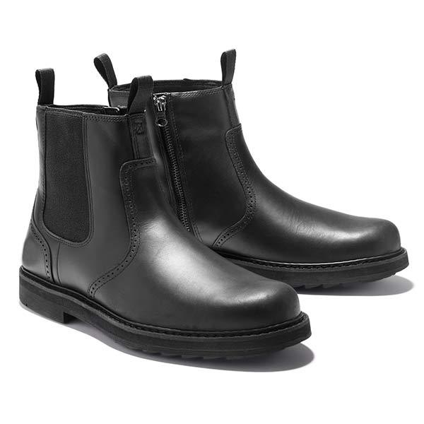 Olane Brand Leather Boots Western Style Black39Men's Boots