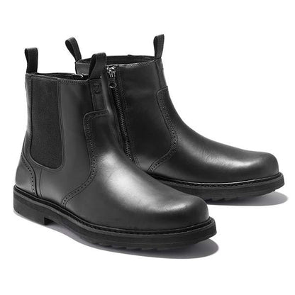 Olane Brand Leather Boots Western Style Black39Men's Boots