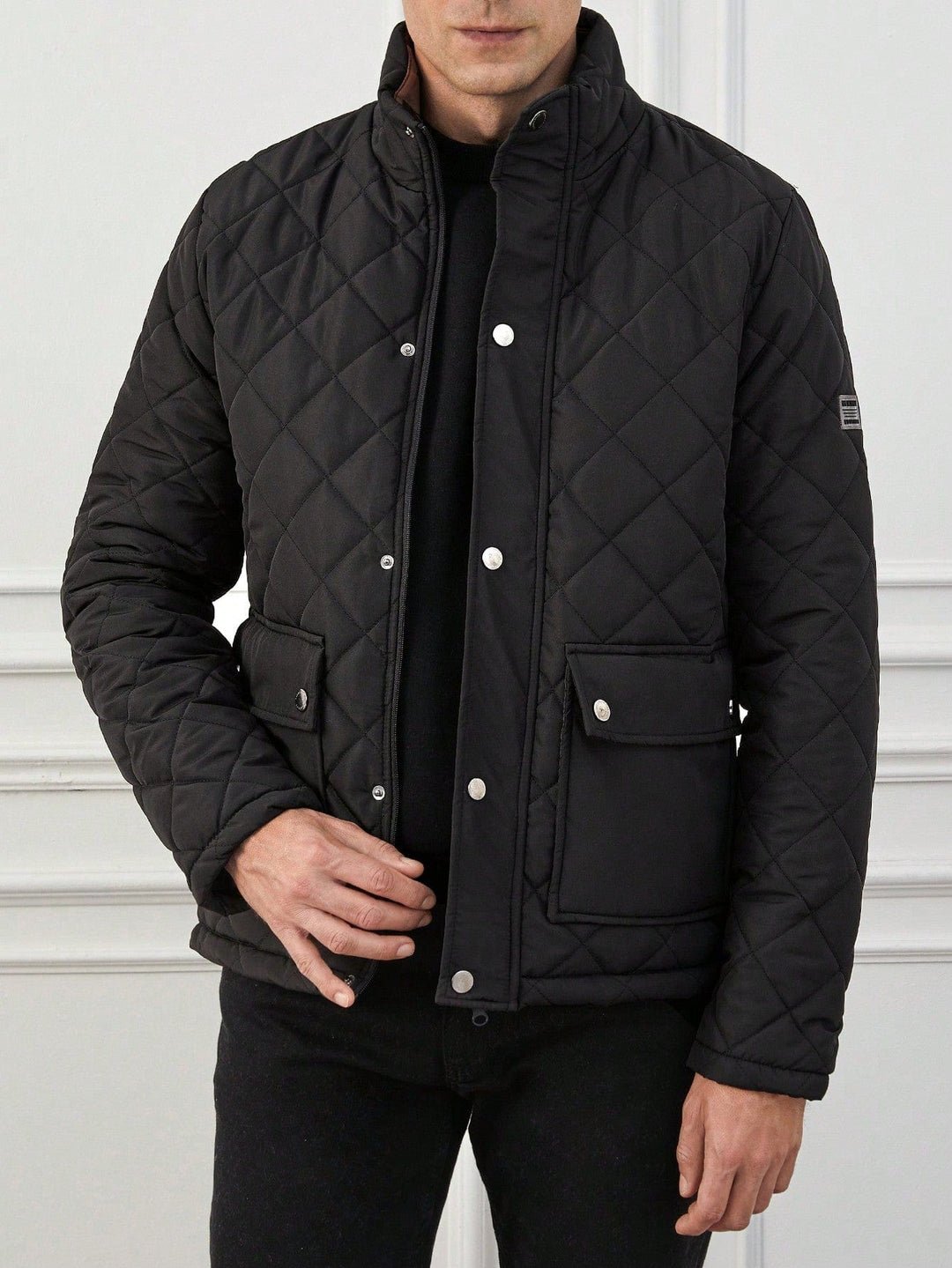 Olane Brand Padded Quilted Jacket BlackSJackets