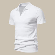 Agrayne Slim V-Neck Polo Shirt