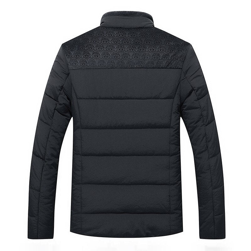 Olane Brand Thick Quilted Down Jacket BlackMMen's Jackets