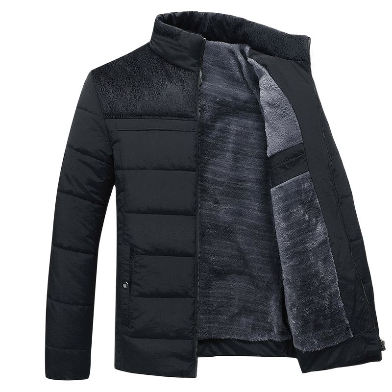 Olane Brand Thick Quilted Down Jacket BlackSMen's Jackets