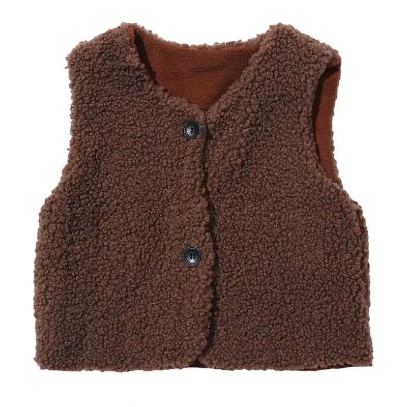 Olane Brand Velvet Baby Vest Dark Brown90 (1 - 2 Years)Vests