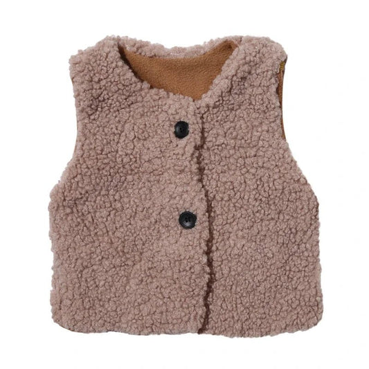 Olane Brand Velvet Baby Vest Light Brown90 (1 - 2 Years)Vests