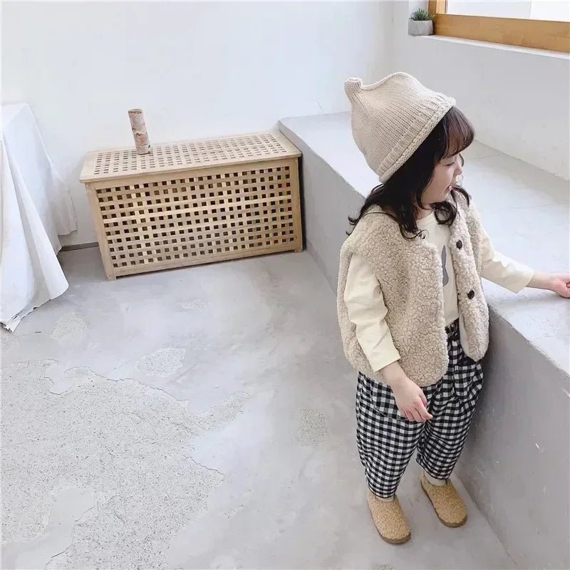 Olane Brand Velvet Baby Vest Light Brown90 (1 - 2 Years)Vests