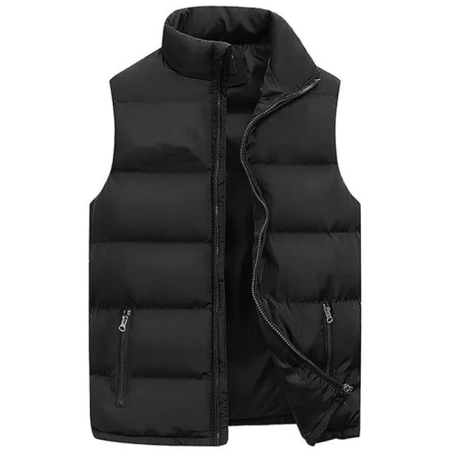 Olane Brand Waterproof Puffer Vest Jacket BlackMVests