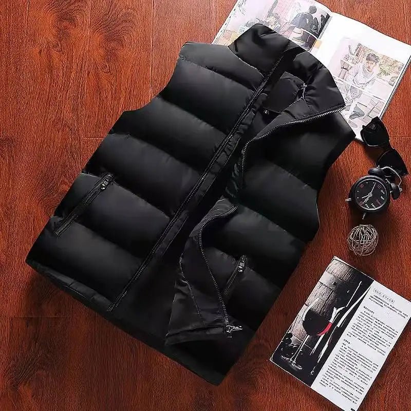 Olane Brand Waterproof Puffer Vest Jacket BlackMVests