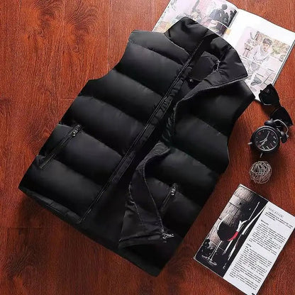 Olane Brand Waterproof Puffer Vest Jacket BlackMVests