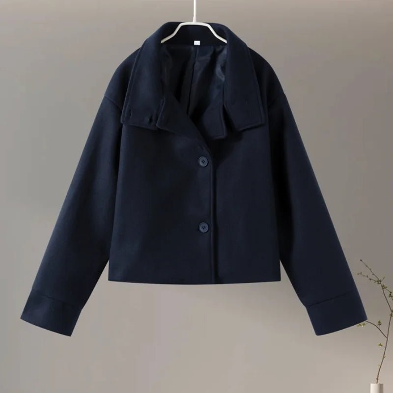 Olane Brand Winter Cape Collar Coat TaupeSCoats & Jackets