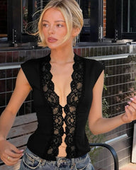 Adinda Lace V-Neck Corset Top