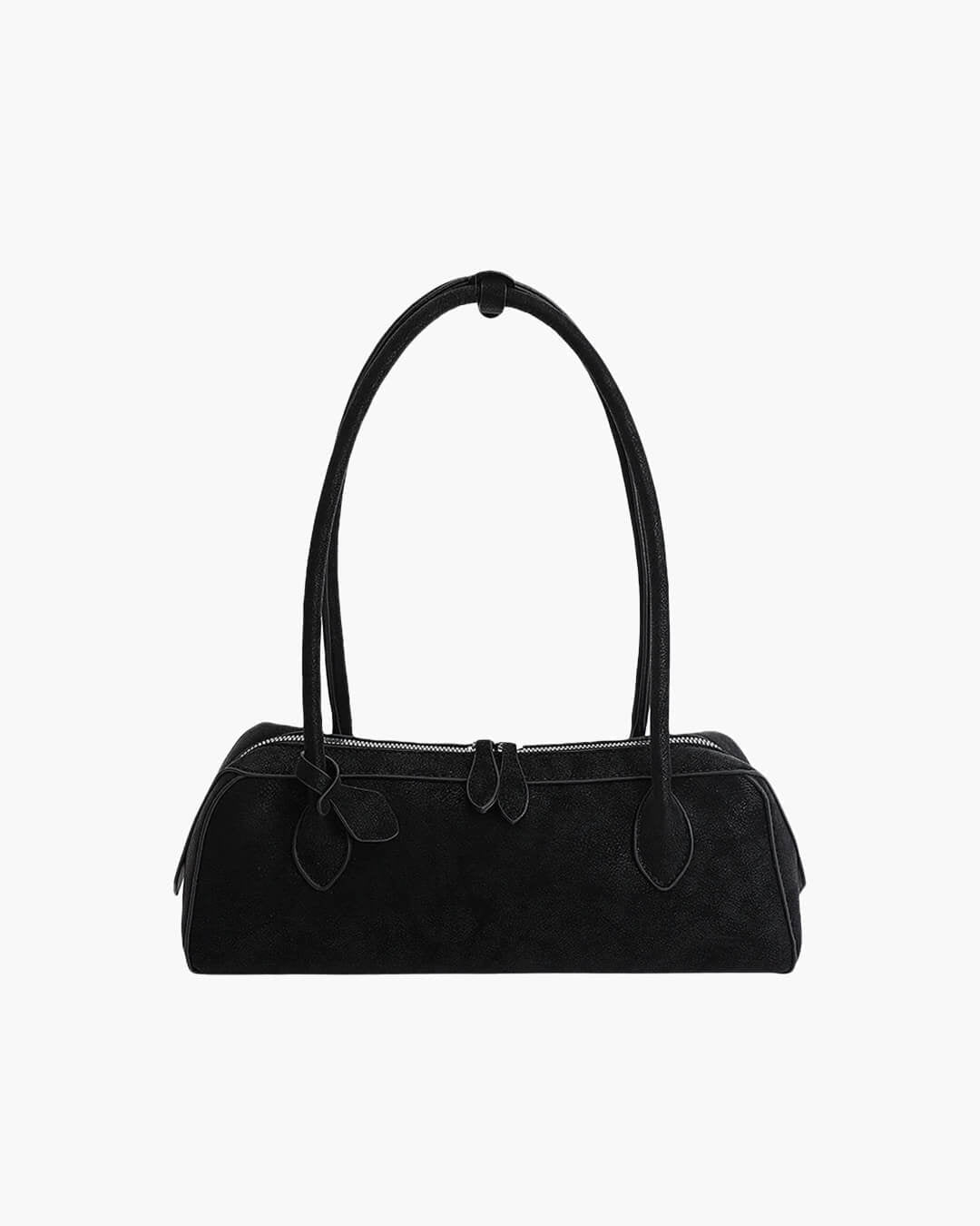 OLANE Classic Faux Suede Baguette Bag BlackBag