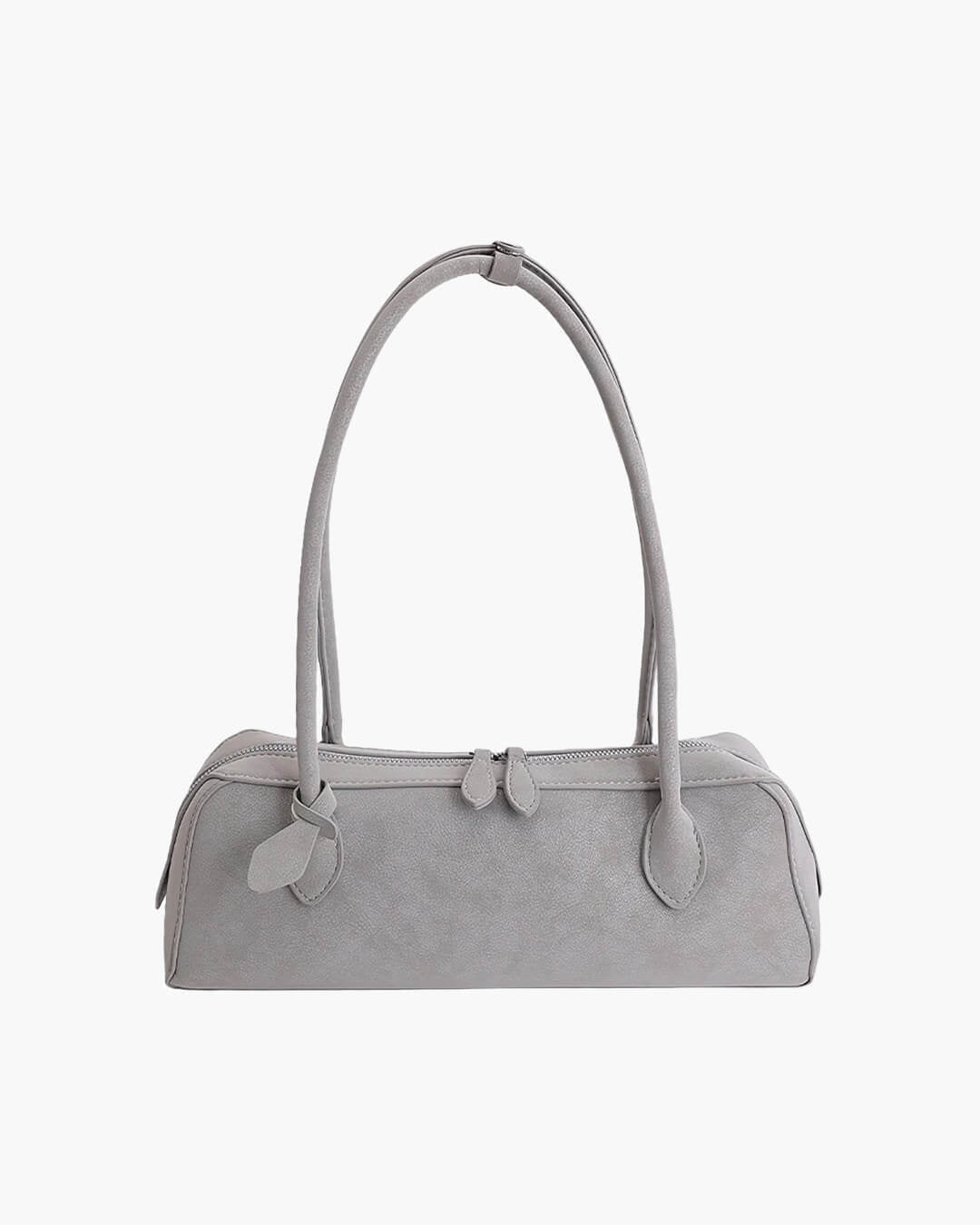 OLANE Classic Faux Suede Baguette Bag GreyBag