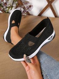 Adriane Comfort Slip-On Knitted Walking Shoe